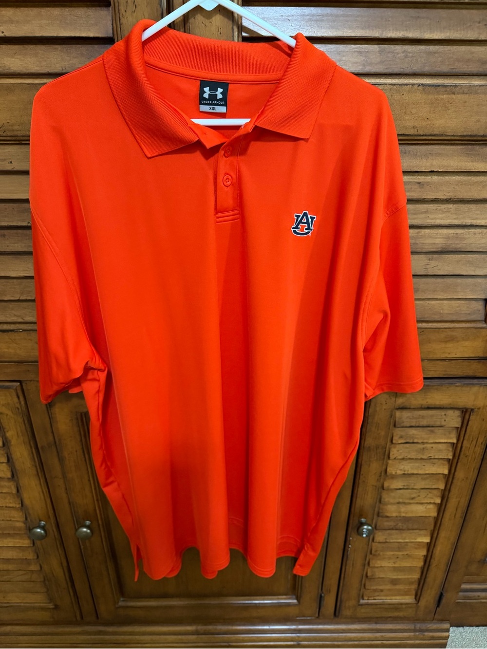 Under Armour Orange Men's Auburn Logo Polo - Size XXL